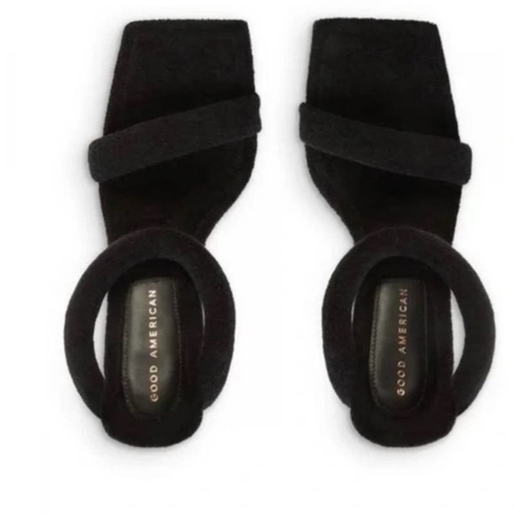 NEW IN BOX Good American Terry Slip On High Heel Sandal // size 7.5 - Picture 2 of 6